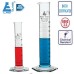 Measuring Cylinders Hexa. Glass Class-A 50ml Borosilicate Glass Chemical Resistant CH0345J LABGLASS USA